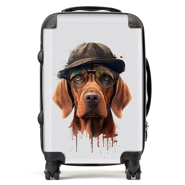 Warren Reed Hungarian Vizsla Dog Splashart Suitcase