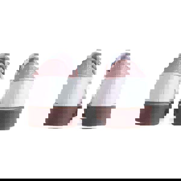 Superga Womens/Ladies 2870 Sport Club S Contrast Detail Leather Trainers - White/Pink Smoke - 