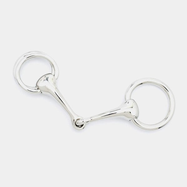 Hermes Mors Scarf Ring 90 in palladium plated metal