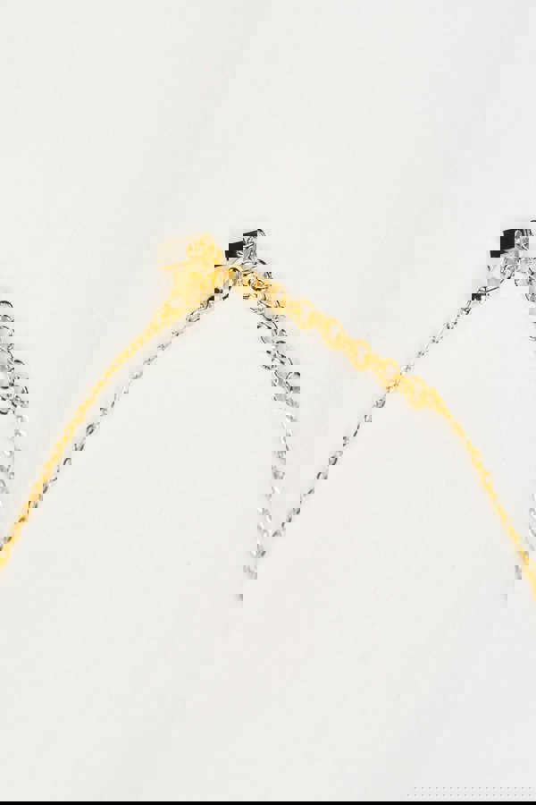 SVNX Clip Bar Necklace in Gold