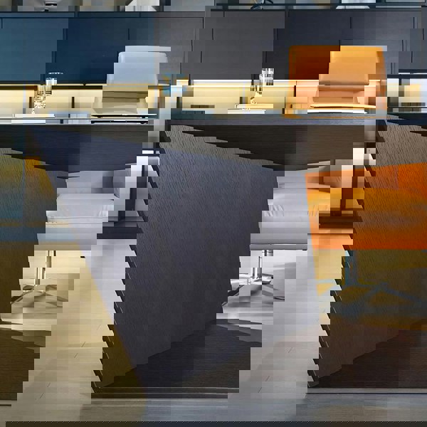 Kofi Modern Office Desk For Home, Black Wood with vintage desk office