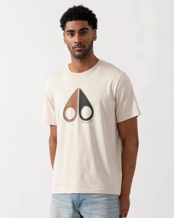 Moose Knuckles Tandem Mens T-Shirt - Alabaster 1705