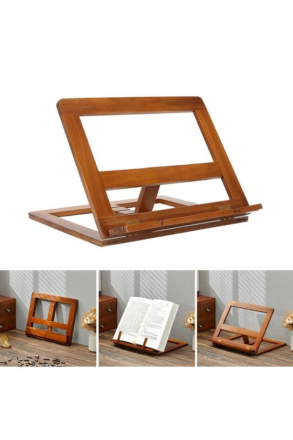 Living and Home Retractable Bookshelf Reading Rack