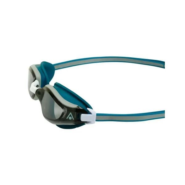 Aqua Sphere Fastlane goggles with tinted lens, blue white design
