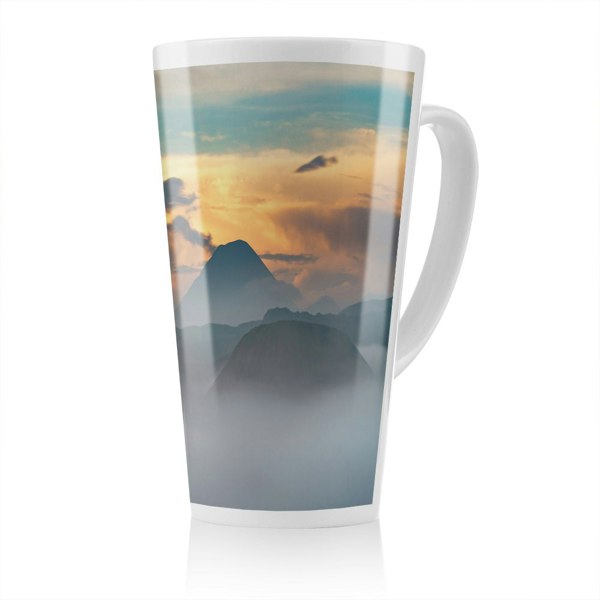 Benjamin Tate Design Bromo in morning time Designer Latte Mug Designer Latte Mug