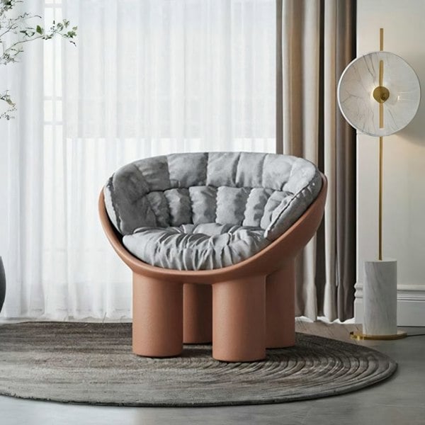 Hulda Armchair With Cushion, Brown-Ritconcept-Rit Concept