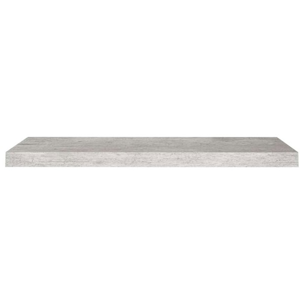 Berkfield Floating Wall Shelves 2 pcs Concrete Grey 80x23.5x3.8 cm MDF