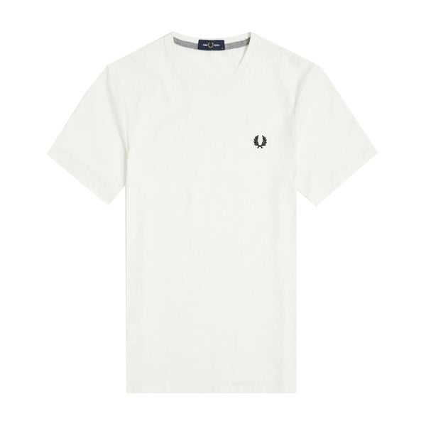 Fred Perry Crew Neck T-Shirt Snow White