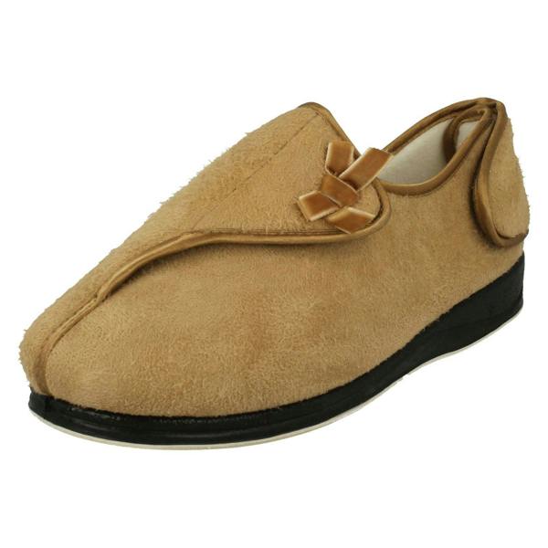 Padders Ladies Padders Hook And Loop Comfort Slippers Penny