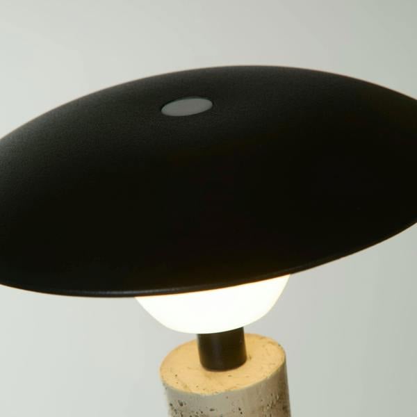 Lighting Collection LED Rechargeable Metal Table Lamp