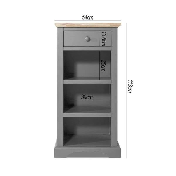 Statement Furniture Florence Tallboy with Drawer and 3 Storage Baskets