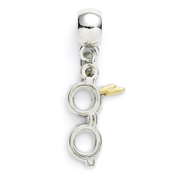 Harry Potter Lightning Bolt with Glasses Slider Charm  Silver