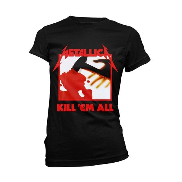 Metallica Womens Kill Em All Tracks T-Shirt - Black