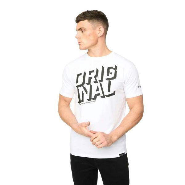 Crosshatch Mens Protrax Cotton T-Shirt - White - 