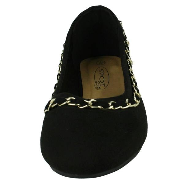 Spot On Ladies Spot On Chain Trim Ballerinas F80550