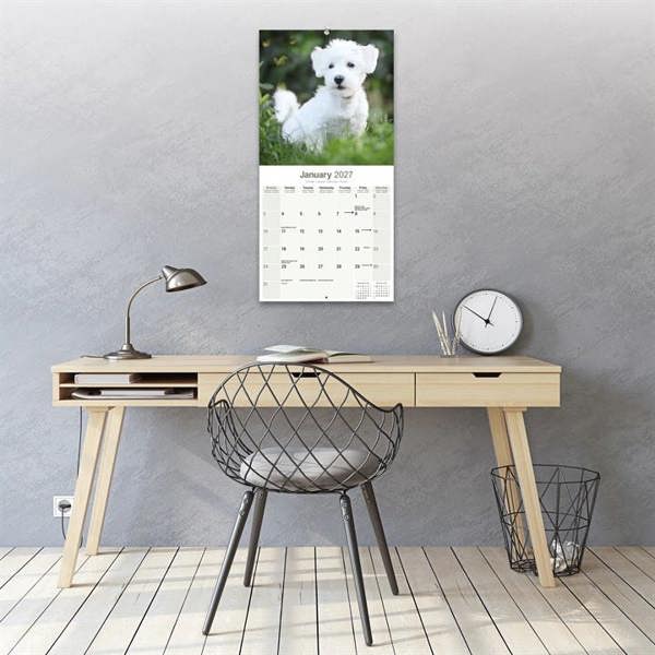 Maltese Calendar 2027, Wall Calendars, Month To View, Dogs, Gift