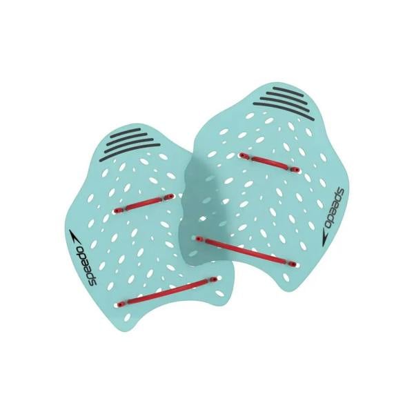 Speedo Power Plus Paddle - blue aqua perforated swim training paddles