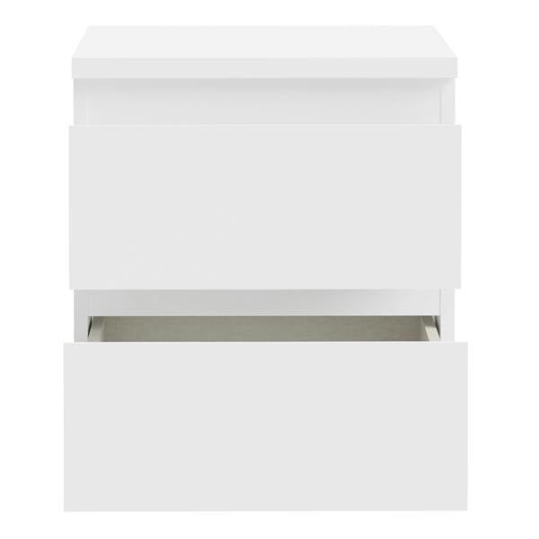 Furniture To Go Edmore 2 Drawer Bedside Table in White
