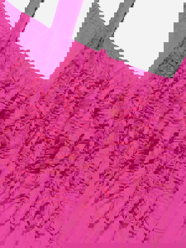 MSGM Girls Ruffle Dress in Pink