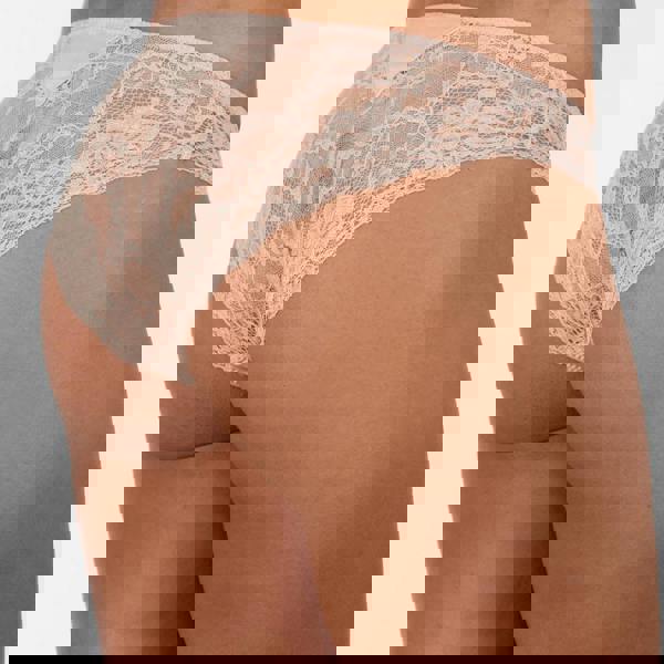 The Little Women Brief in peony matching the Perfectly You and Very You small cup bras