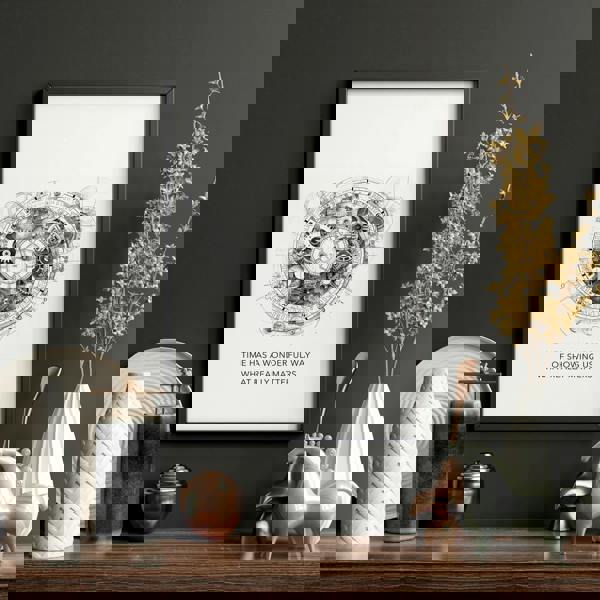 Canvas Painting Wall Decor | Set of 3 Abstract Clocks Wall art Prints