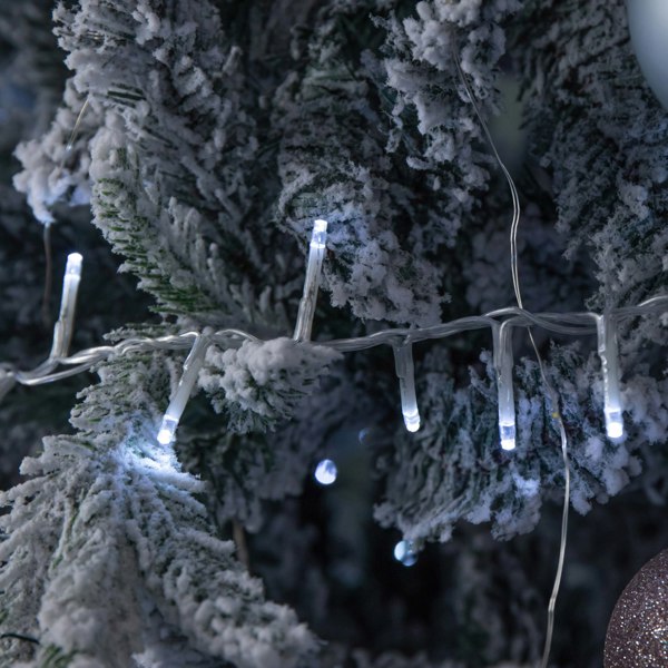 Samuel Alexander 18.7m 750 LED TreeBrights Christmas String Lights with Timer in White on Clear Cable