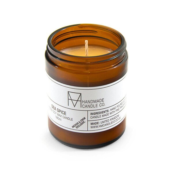 Anchor & Crew Handmade Candle Co. Sea Spice Scented Soy Wax Candle (180ml) (Exclusive)