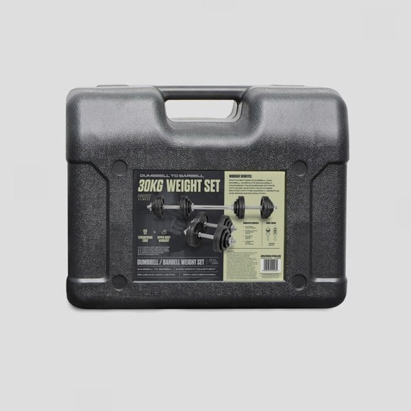 Phoenix Fitness Adjustable 30KG Dumbbell and Barbell Weight Set