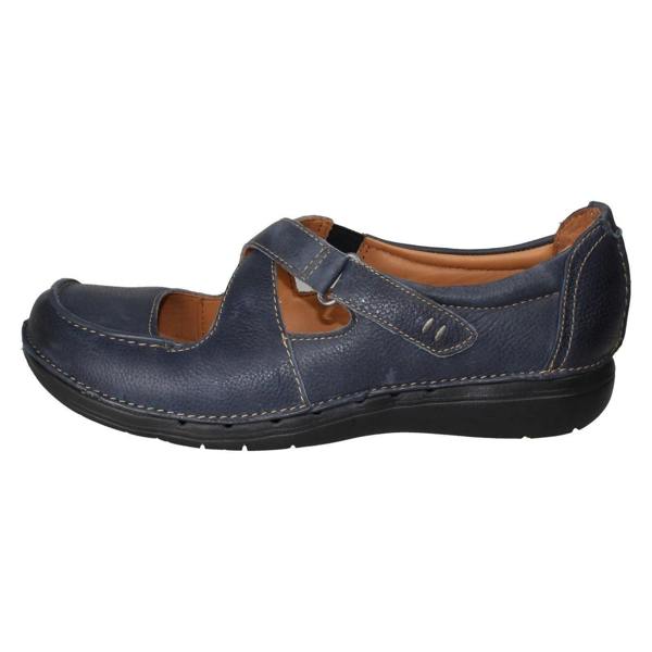 Clarks Ladies Unstructured by Clarks Hook and Loop Casual Shoes Un Loop Strap