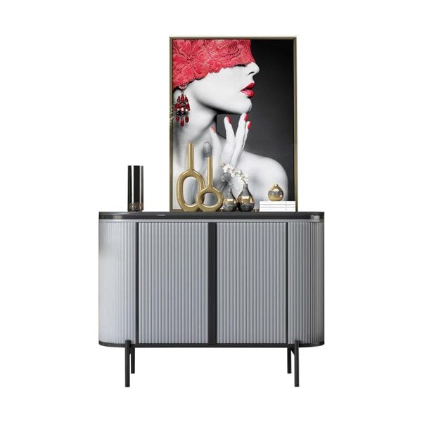 Elec Sideboard, Green & Gold-Weilai Concept-Light Grey ( With Black Table Top )-120cm-Weilai Concept