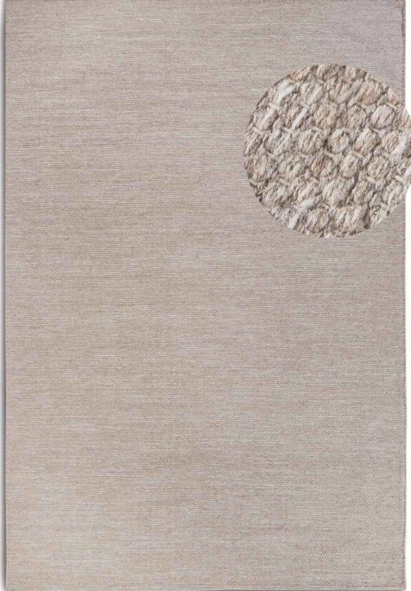 Delhi Wool Cream Rug Pradesh – Handwoven