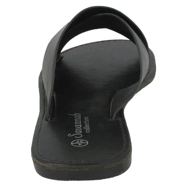 Savannah Ladies Savannah Flat X Strap Mules