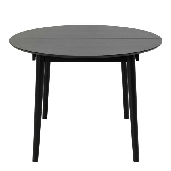 Furniture To Go Montreux Round Extending Dining Table in Black 115-154 cm