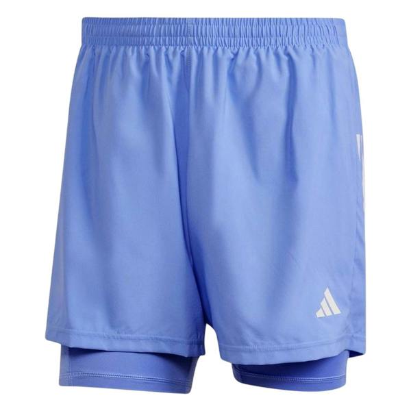 Adidas Mens Own The Run 2 in 1 Running Shorts - Blue - 
