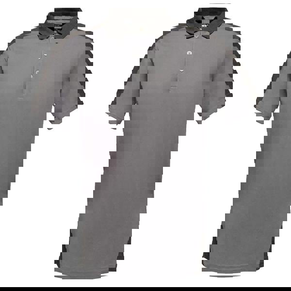 Regatta Contrast Coolweave Pique Polo Shirt - Seal Grey/Black - 