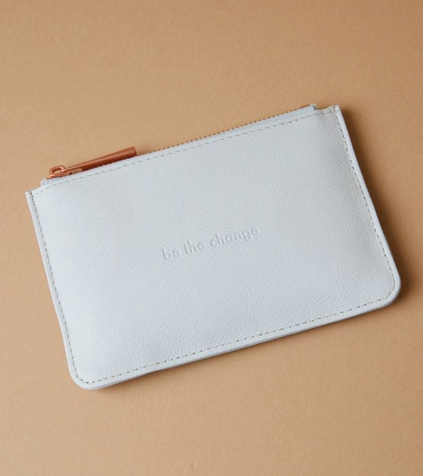 Votch AppleSkin Light Grey & Rose Gold Card Holder | Classic Essentials