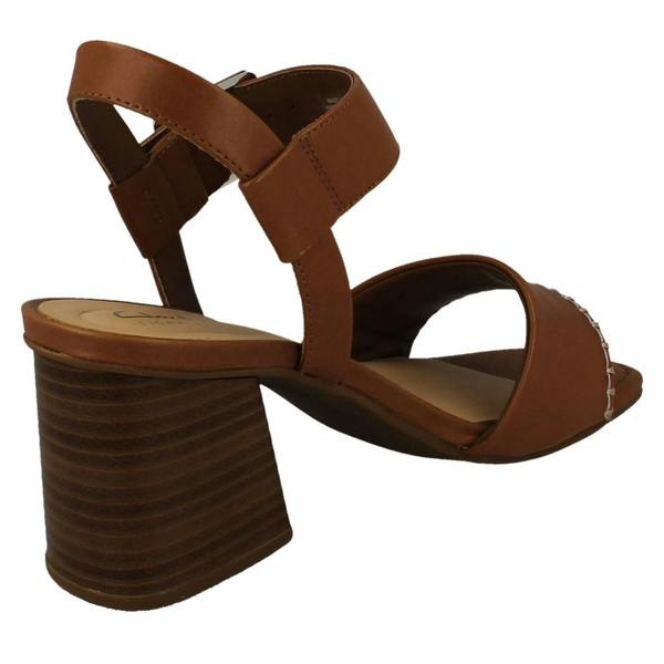 Clarks Ladies Clarks Square Toe Sandals Siara 65 Buckle