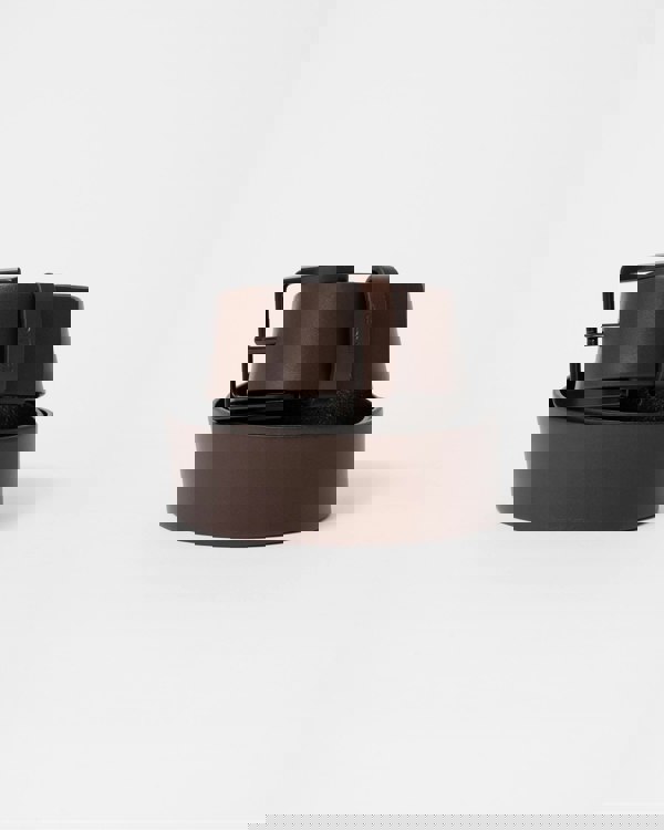 HUGO Gioni Mens Leather Belt NOS - Dark Brown 202