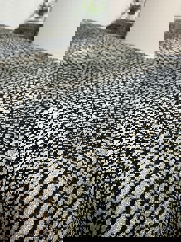 Premium leopard pattern fabric Footstool 