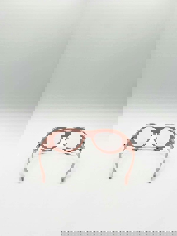 SVNX Wrap Around Racer Bow Sunglasses in Pink