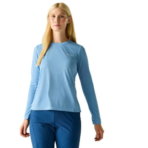 Regatta Womens/Ladies Mindo Insect Repellent Long-Sleeved T-Shirt - Denim Blue