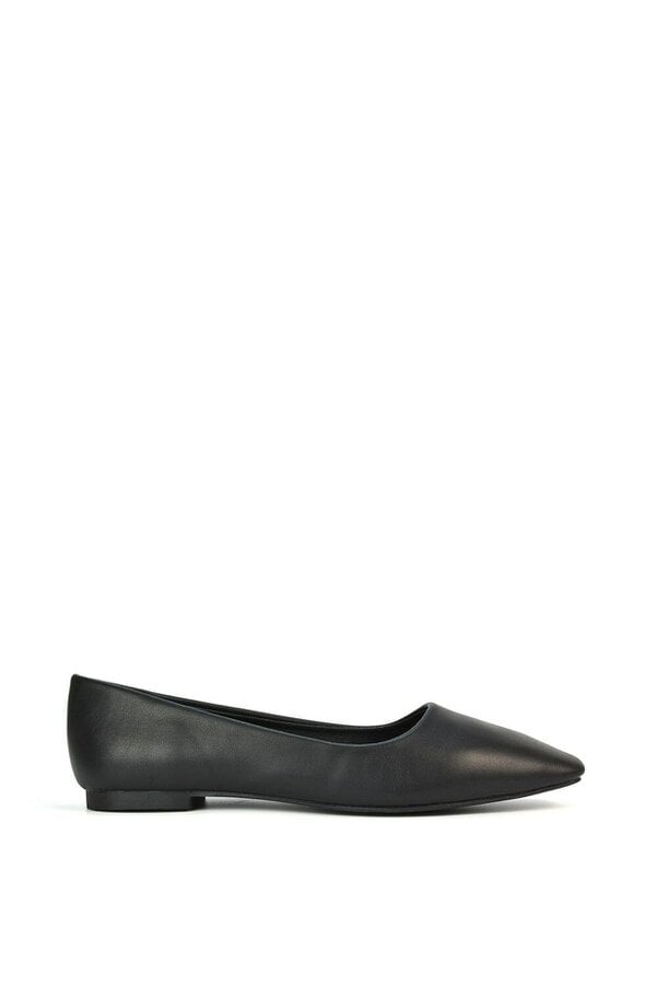 XY LONDON Square Toe Slip On Flat Heel Ballerina Pumps