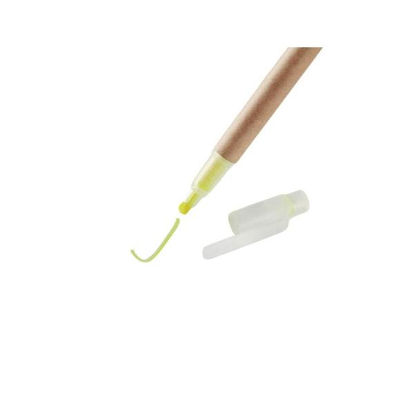 MidOcean Duo Paper 2 in 1 Recycled Carton Highlighter Pen - Yellow - 