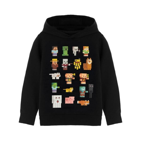 Minecraft Childrens/Kids Sprites Hoodie - Black