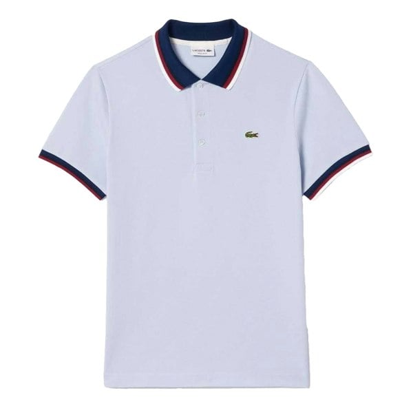 Lacoste Mens Mini Pique Stretch Regular Polo Shirt - Blue