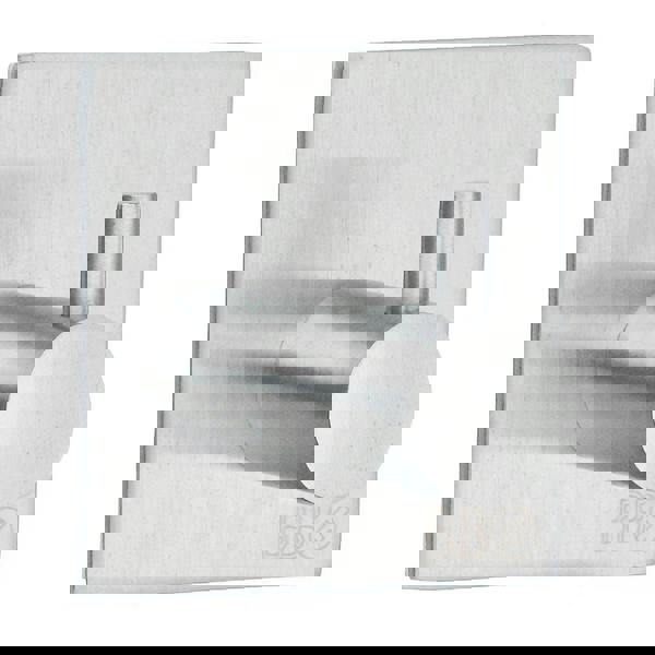 Brushed stainless steel single towel hook