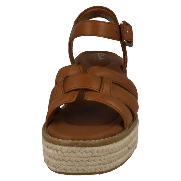 Clarks Ladies Clarks Platform Wedge Sandals Coledale Strap