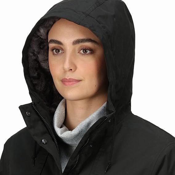 Regatta Women's Bria Faux Fur Lined Waterproof Jacket - Black