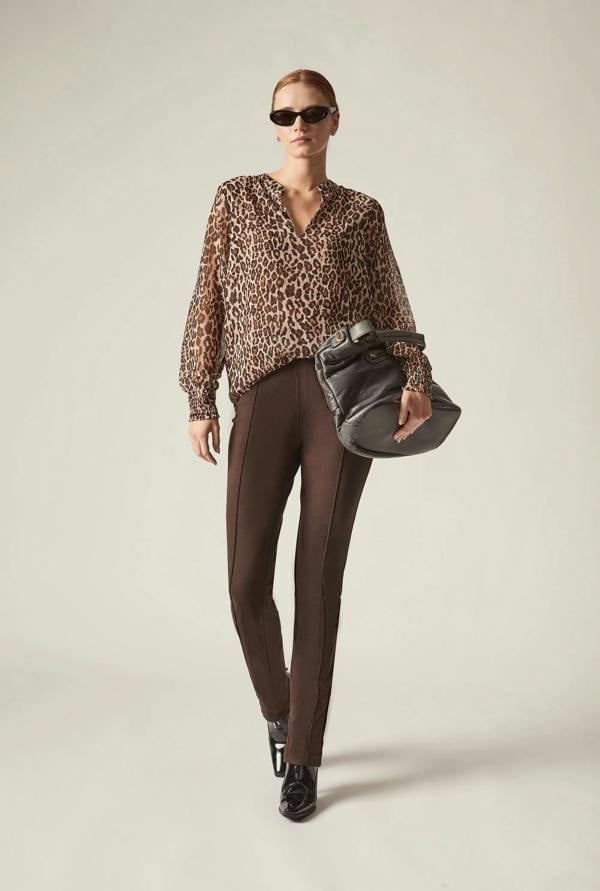 James Lakeland Cigarette Trousers Brown
