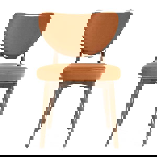 TRL Furniture Luxecraft Fabric Chair - Rusty Orange (Set of 2)